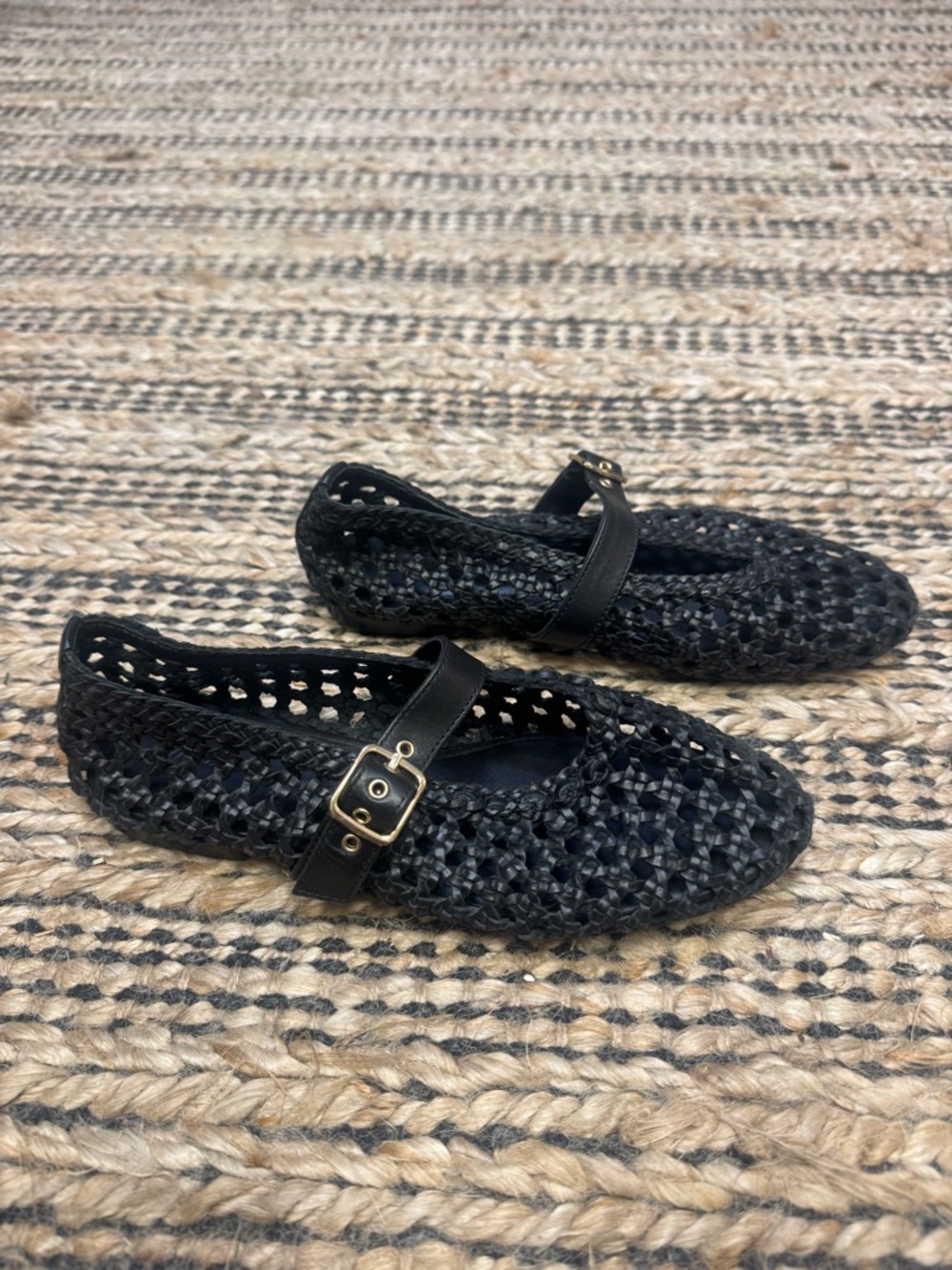 Madewell Remy Black Woven Mary Jane Loafer - Picture 3 of 6